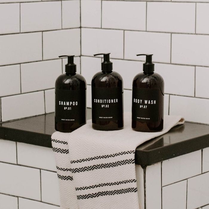 The three sleek, matching dispensers.