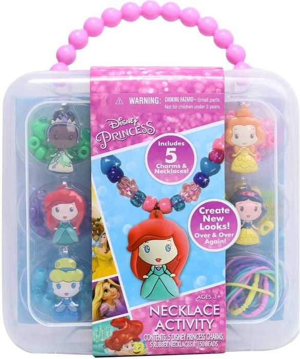 The activity kit for creating princess-themed necklaces