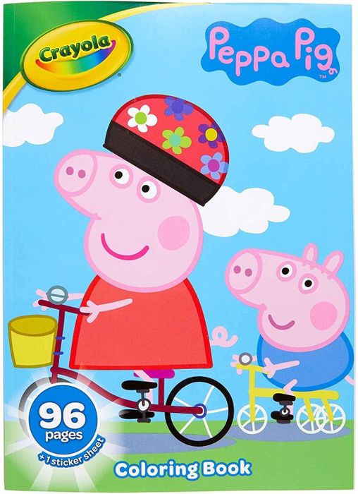 The cover of the Peppa Pig coloring book.