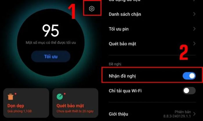 Hướng dẫn tắt quảng cáo trong ứng dụng Bảo mật trên Xiaomi