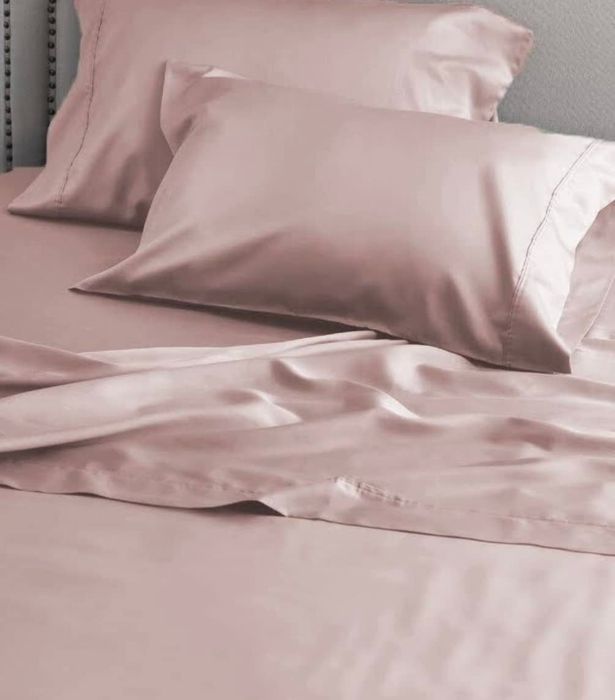 reviewer's soft, pink satin pillowcases
