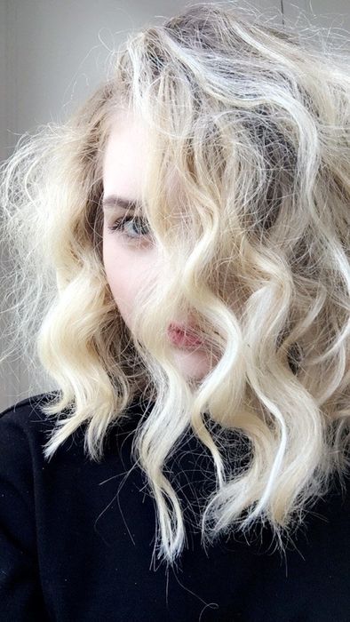 Before photo of a Mytour editor with light blonde hair