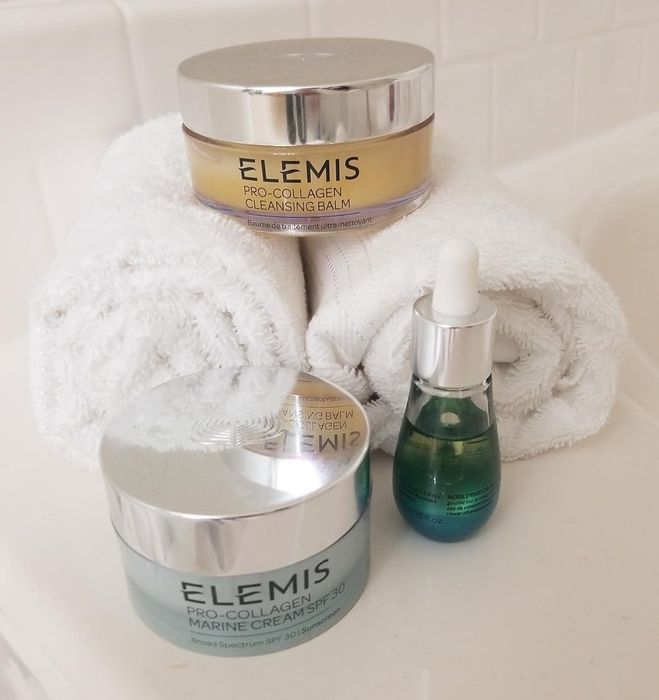 A photo of the reviewer showcasing the balm.