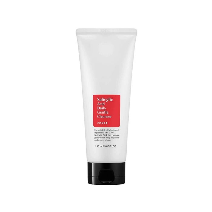 A tube of facial cleanser
