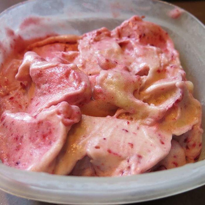 Frozen fruit transformed into a delicious frozen treat.