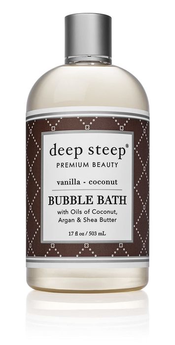 a luxurious bubble bath