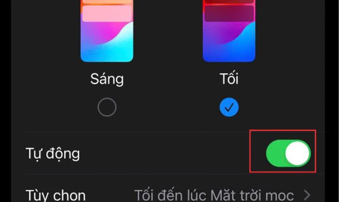 Sử dụng chế độ độ sáng tự động để giảm thiểu tiêu hao pin trên iPhone