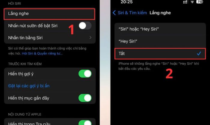 Tắt Siri để tiết kiệm năng lượng cho điện thoại của bạn