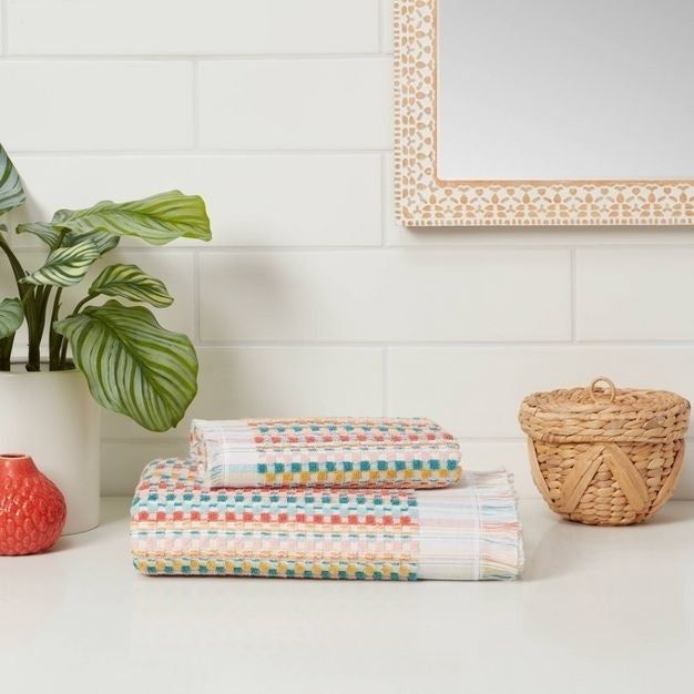 The bath and hand towels