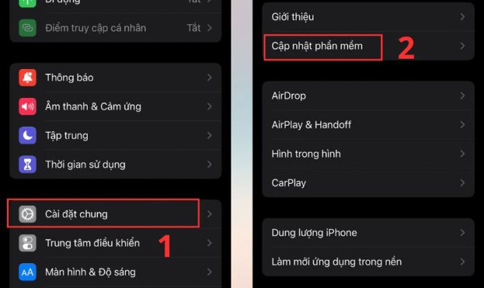 Cập nhật phiên bản iOS mới nhất giúp cải thiện dung lượng tối đa của pin iPhone.