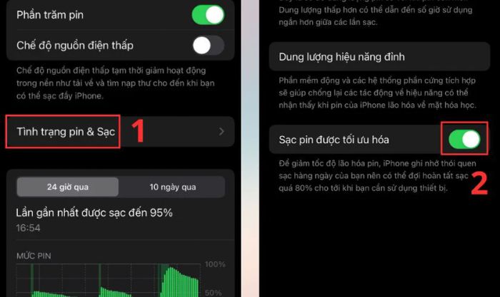 Tối ưu hóa quá trình sạc pin trên iPhone