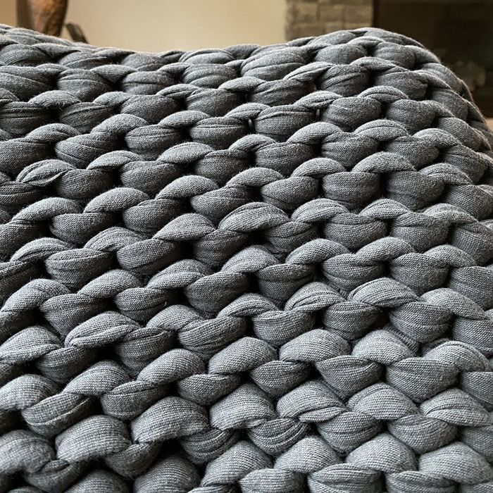 Image of gray blanket from a reviewer