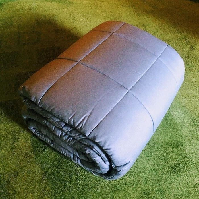 A reviewer shared an image of the blanket neatly folded, ready for use.