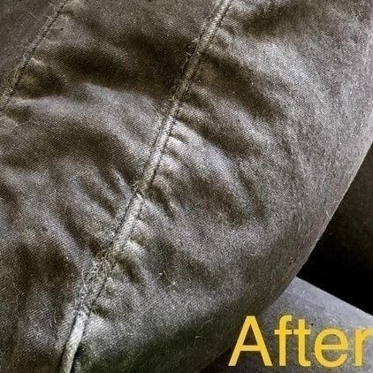 And ‘after’: the same couch cushion, now completely free of pet hair.