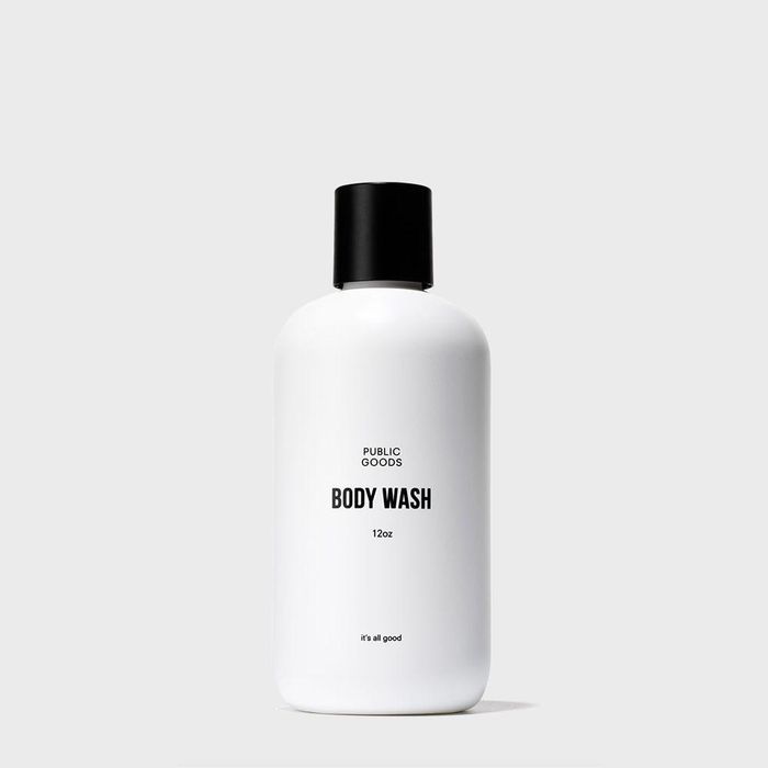 A bottle of body wash