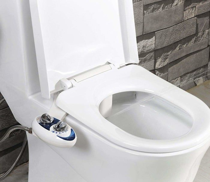 Image of a bidet seamlessly attached to a toilet