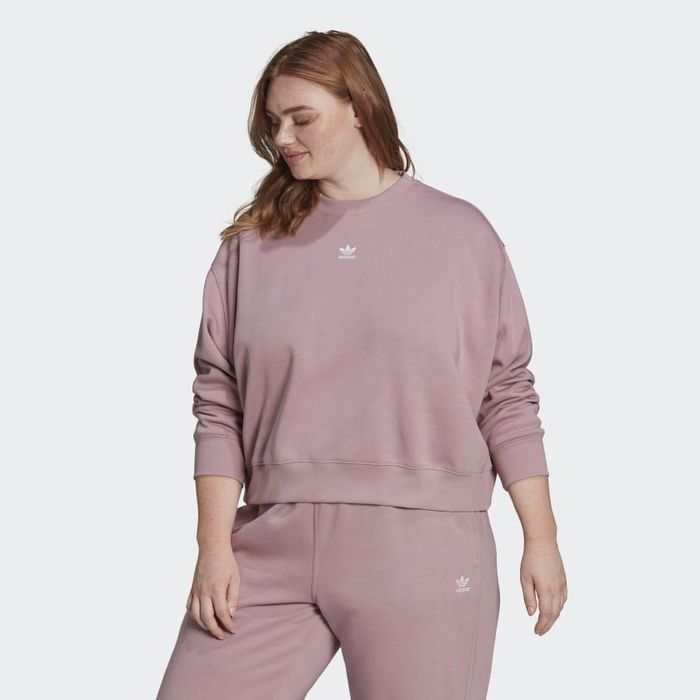 front view of the model rocking the sweater in magic mauve