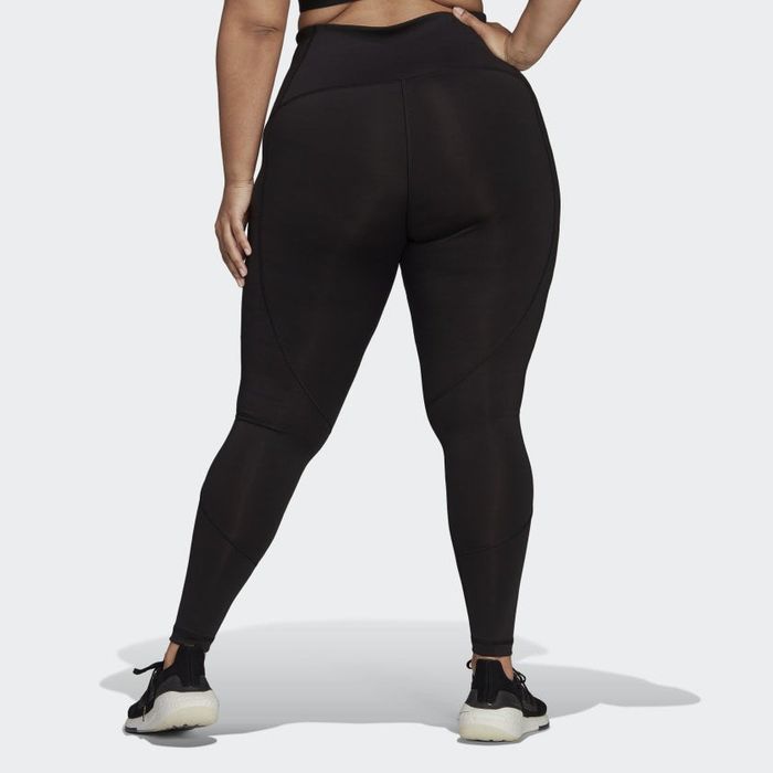 back view of a model wearing the training tights