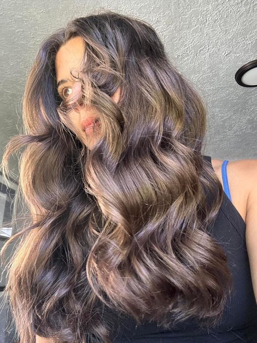 Another user with lengthy, wavy locks