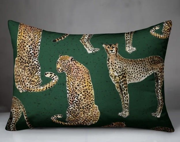A decorative pillow on display