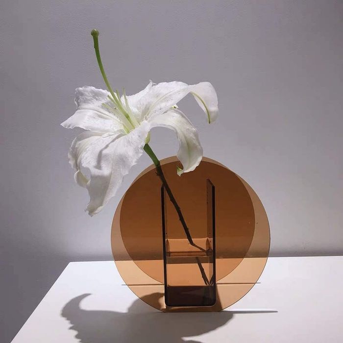 A product image featuring a single stem elegantly displayed in the vase
