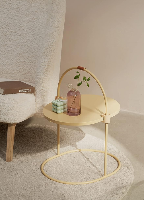 The table being used as a side table