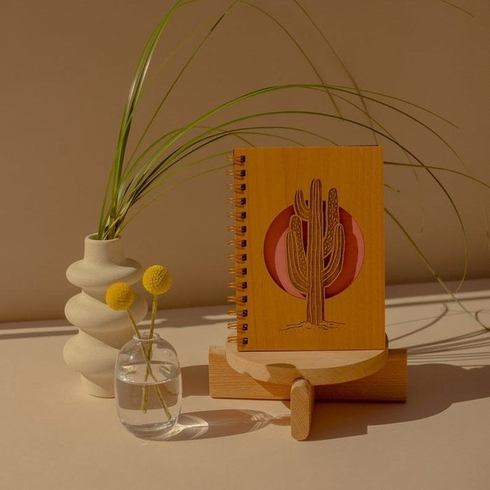 a notebook adorned with exquisite etched details