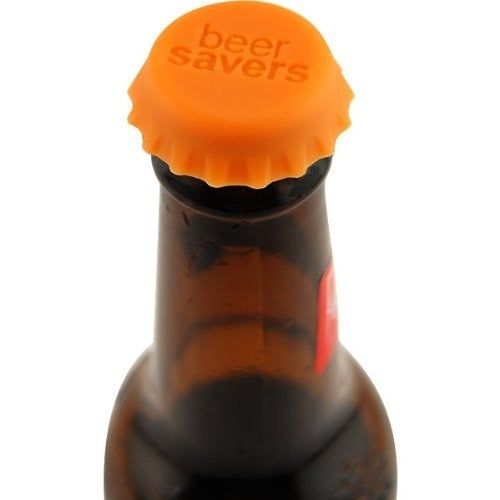 A rubber beer bottle cap securely placed on a bottle
