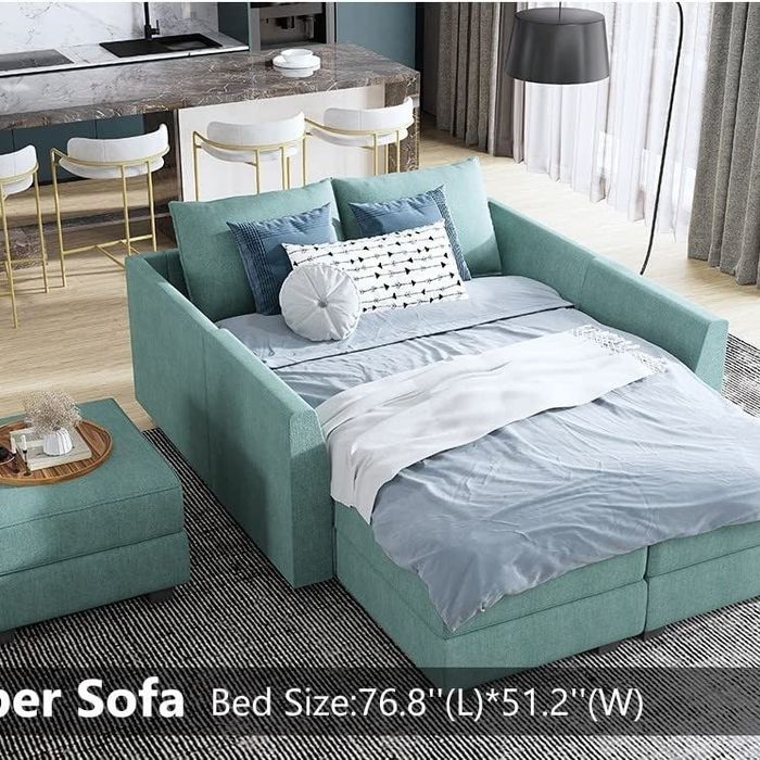 This is a sleeper sofa, perfect for accommodating guests.