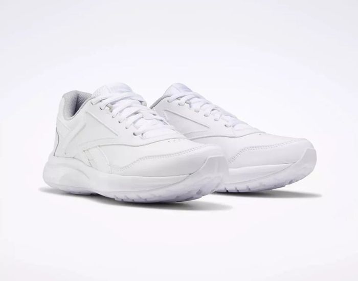 The white sneakers.