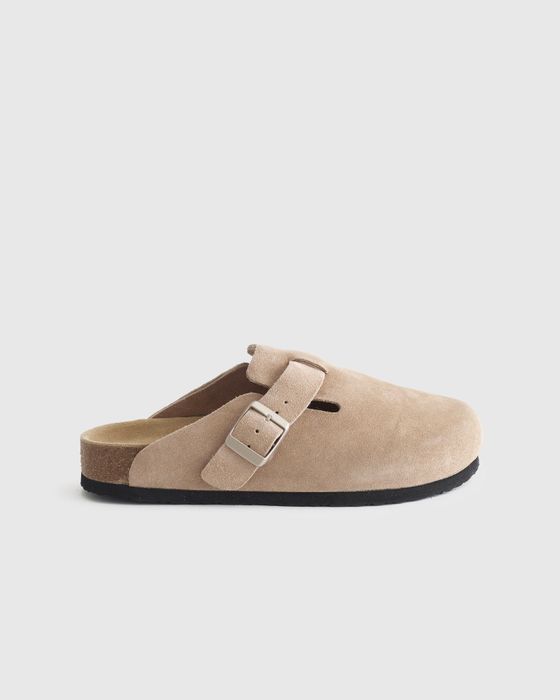 Clog in a soft dune shade