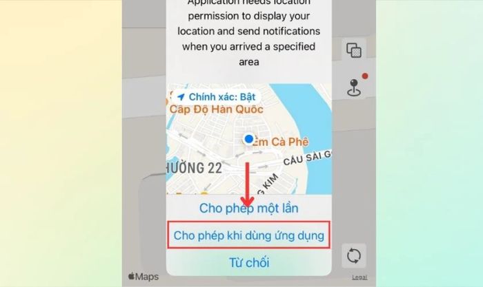 Nhấn vào Yêu cầu ứng dụng không theo dõi để tiếp tục.