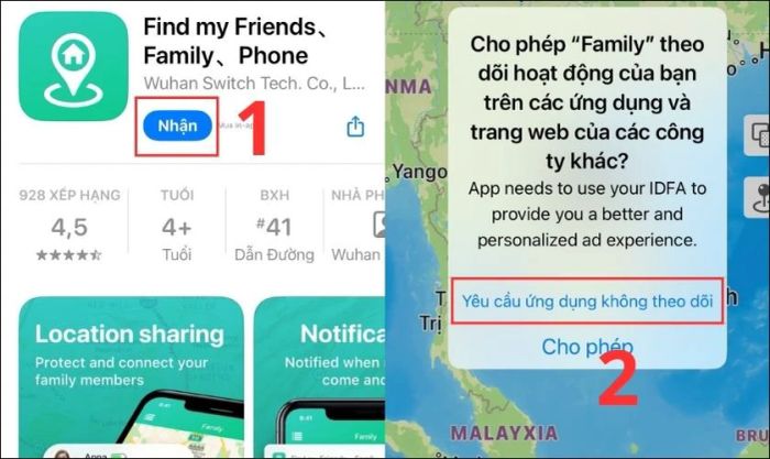 Định vị iPhone của người khác qua ứng dụng Find My Friends