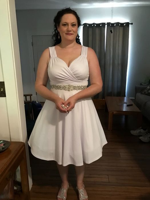 reviewer in the dress