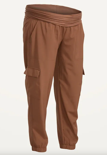 image showcasing the maternity cargo pants product