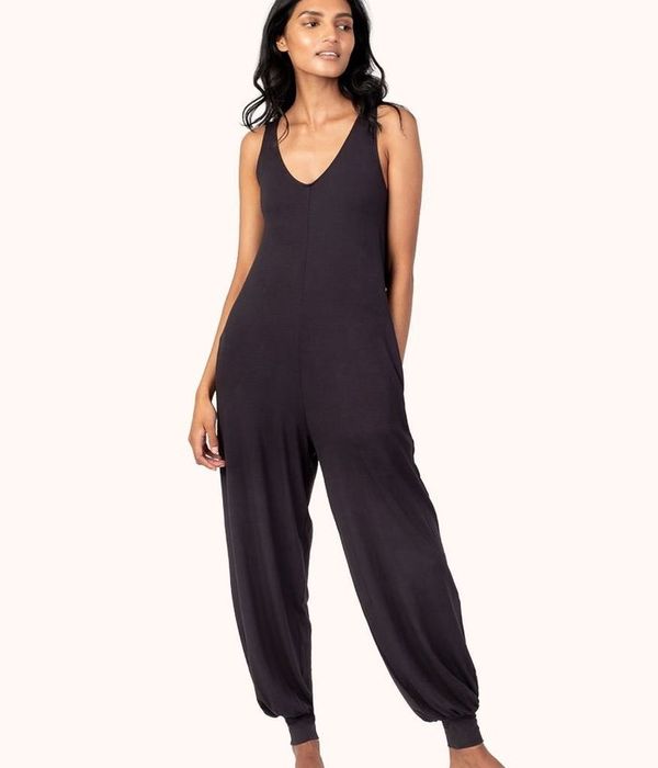 Model showing off the jumpsuit