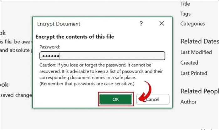 Phương pháp đơn giản để đặt mật khẩu cho file Excel