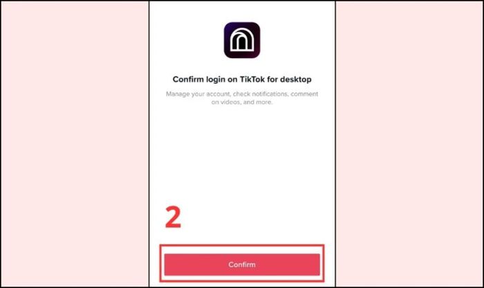 Nhấn vào nút Xác nhận/Confirm