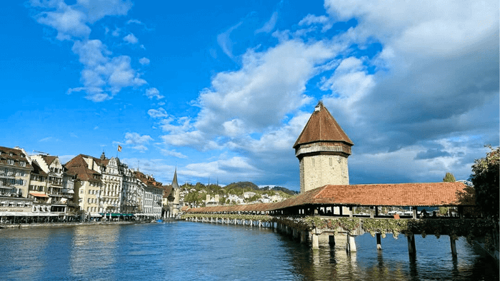 The Historic Wooden Bridge of Lucerne