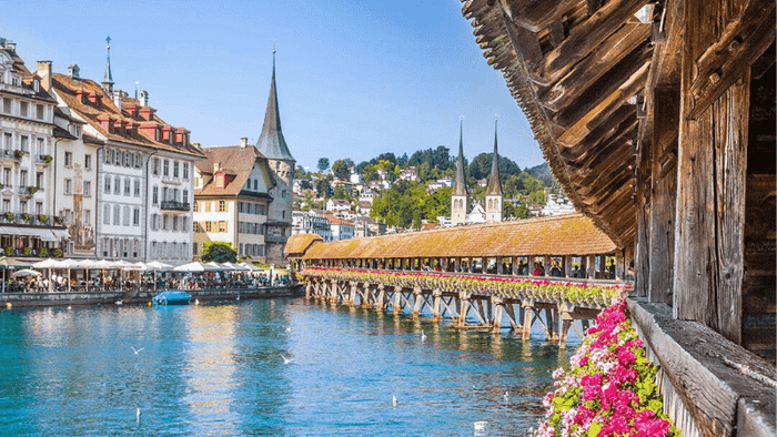 The Bright Spring at Lake Lucerne, Switzerland