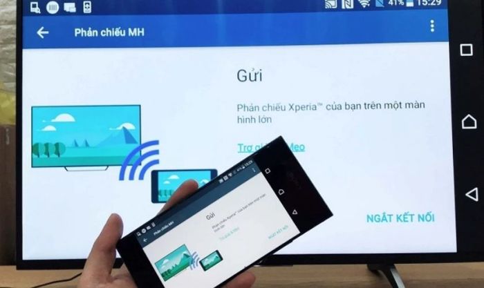 Kết quả sau khi kết nối thành công