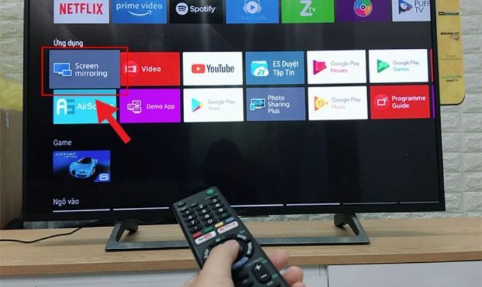 Kết nối điện thoại với tivi qua tính năng Screen Mirroring