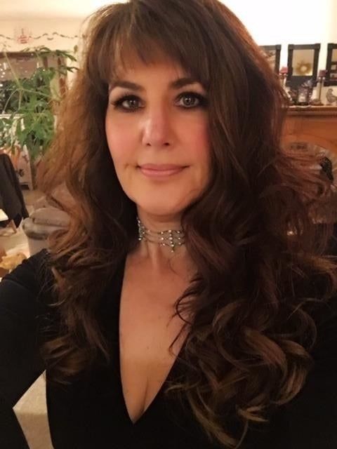 Reviewer's hair after applying the oil