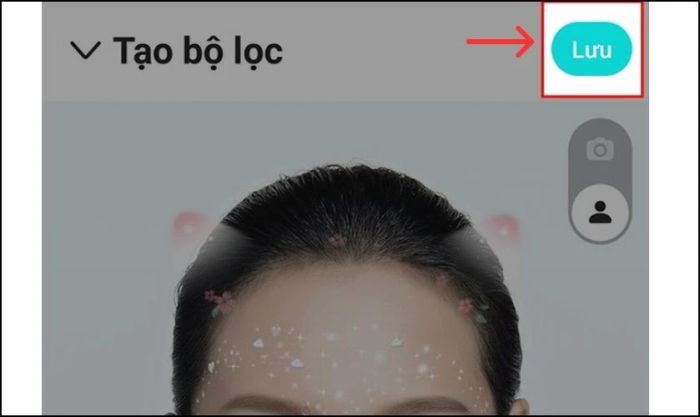 Nhấn nút Lưu và filter sẽ được lưu trong thư viện ảnh của bạn