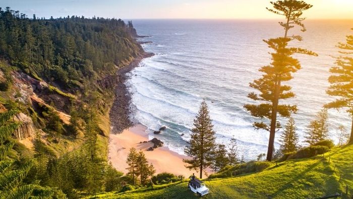 The stunning Norfolk Island located off the Pacific Ocean