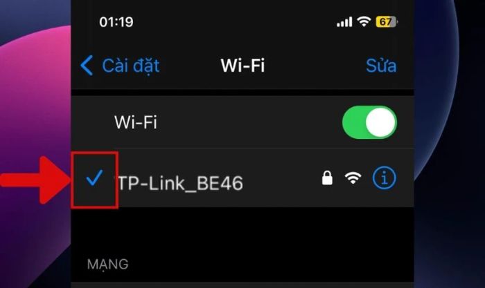 Giao diện sau khi kết nối thành công giữa điện thoại và tivi