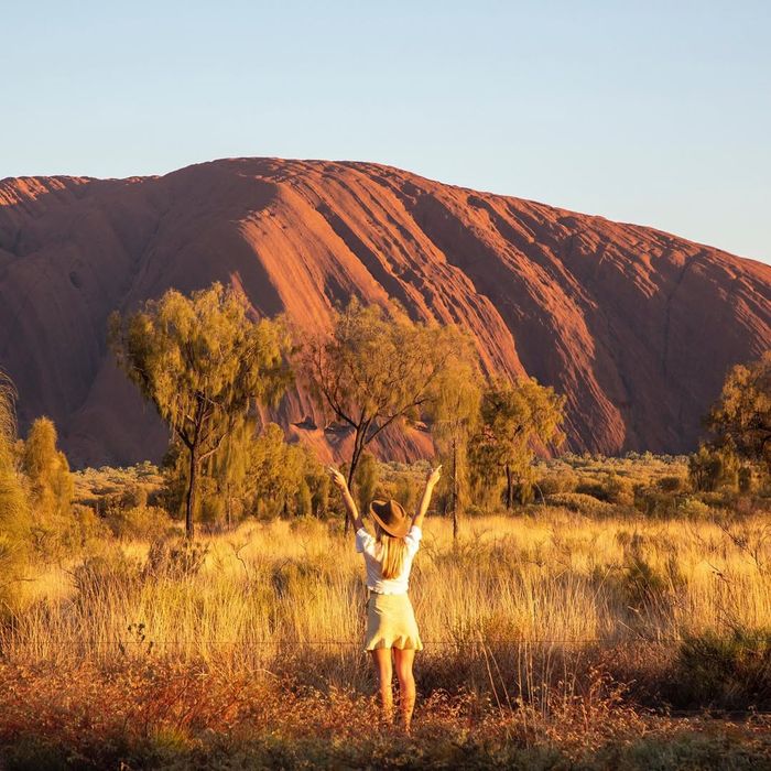 The majestic scenery at Uluru (Ayers Rock)