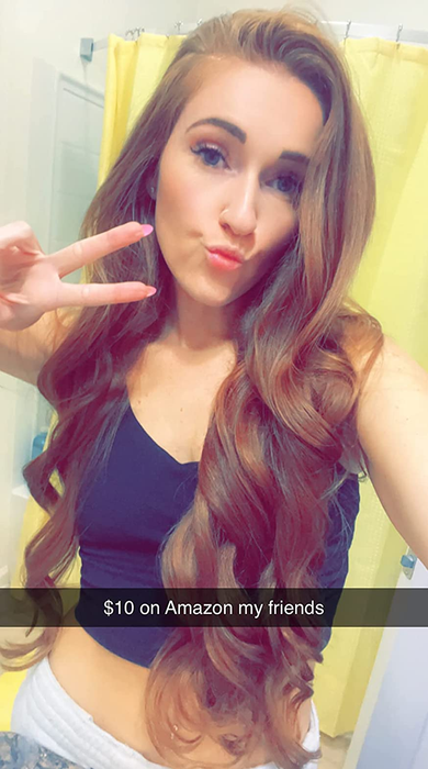 The same reviewer showing off their bouncy curls the next morning