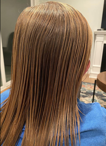 The same reviewer’s child with knots smoothed out using the brush