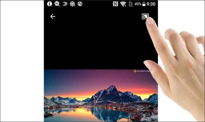 Kết nối với tivi bằng công nghệ DLNA trên Sony